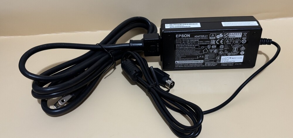 Epson M235B AC Adapter 24V 1.5A Power Supply Black